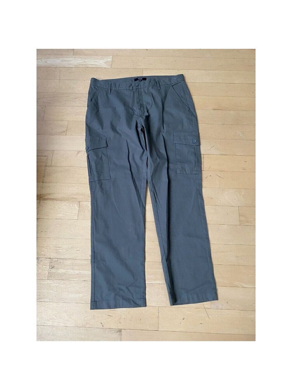 Hudson BNWT 38 men relaxed chino cargo pants straight leg NEW stretch